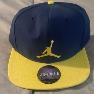Jordan snapback cap.